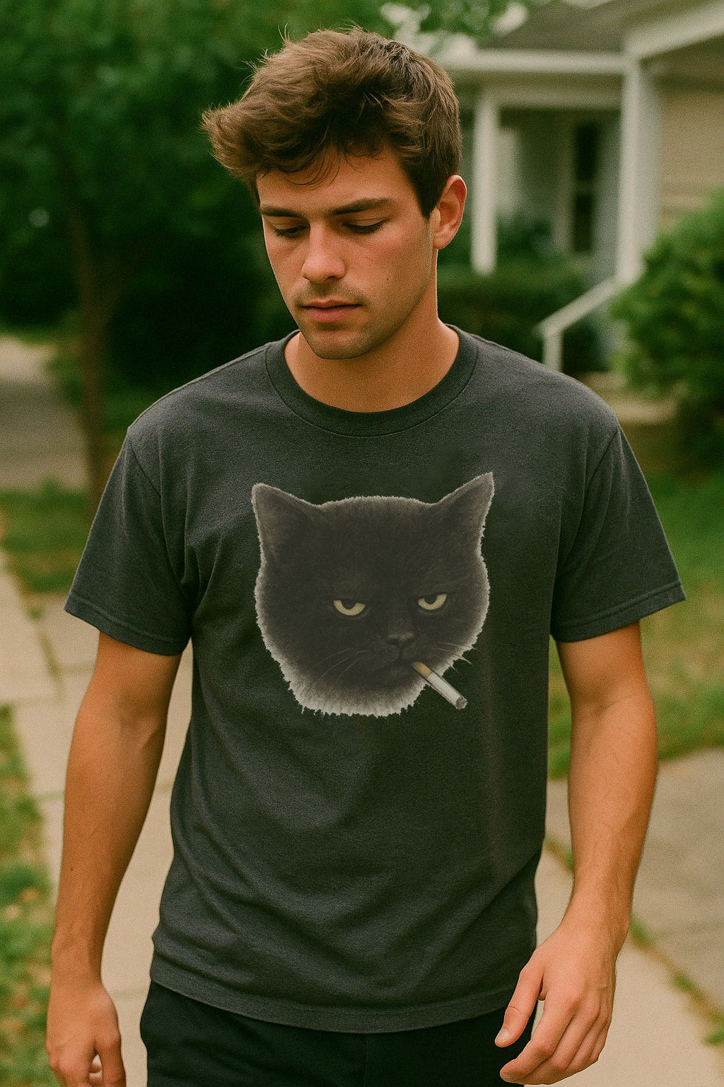 Smoking Cat Tee