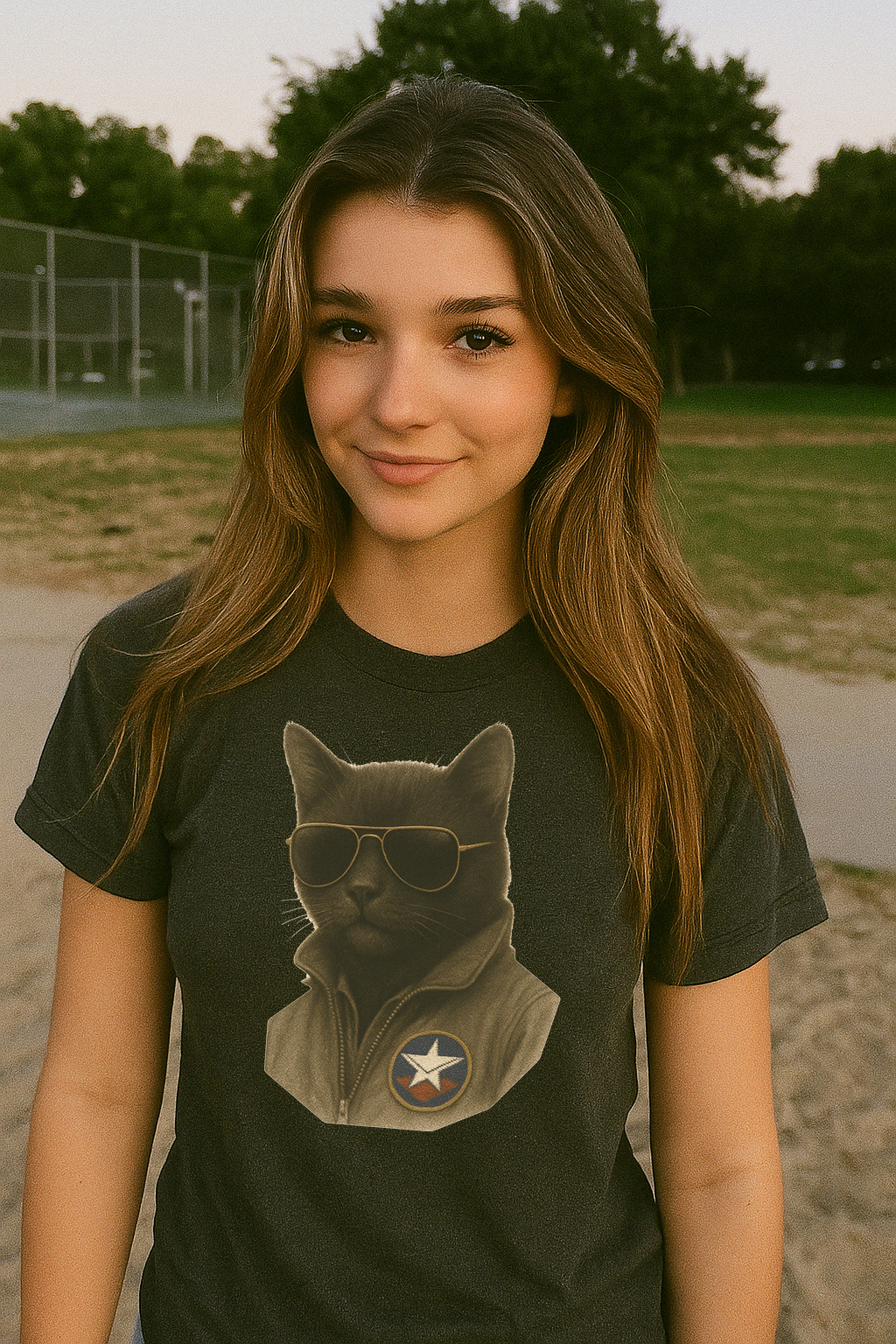 Top Gun Pilot Cat Tee