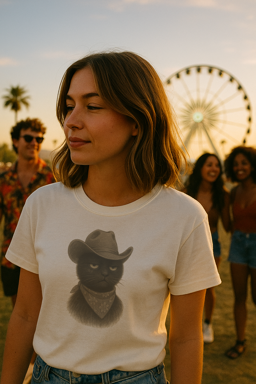 Coachella Cat Tee