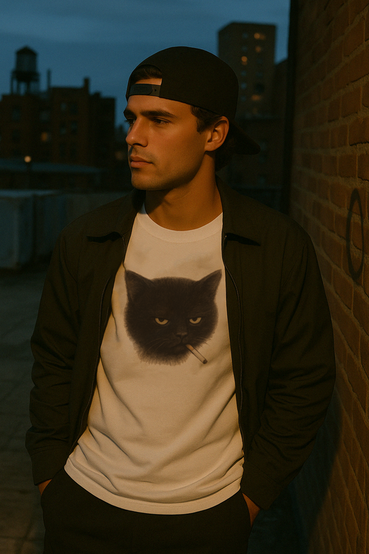 Smoking Cat Tee