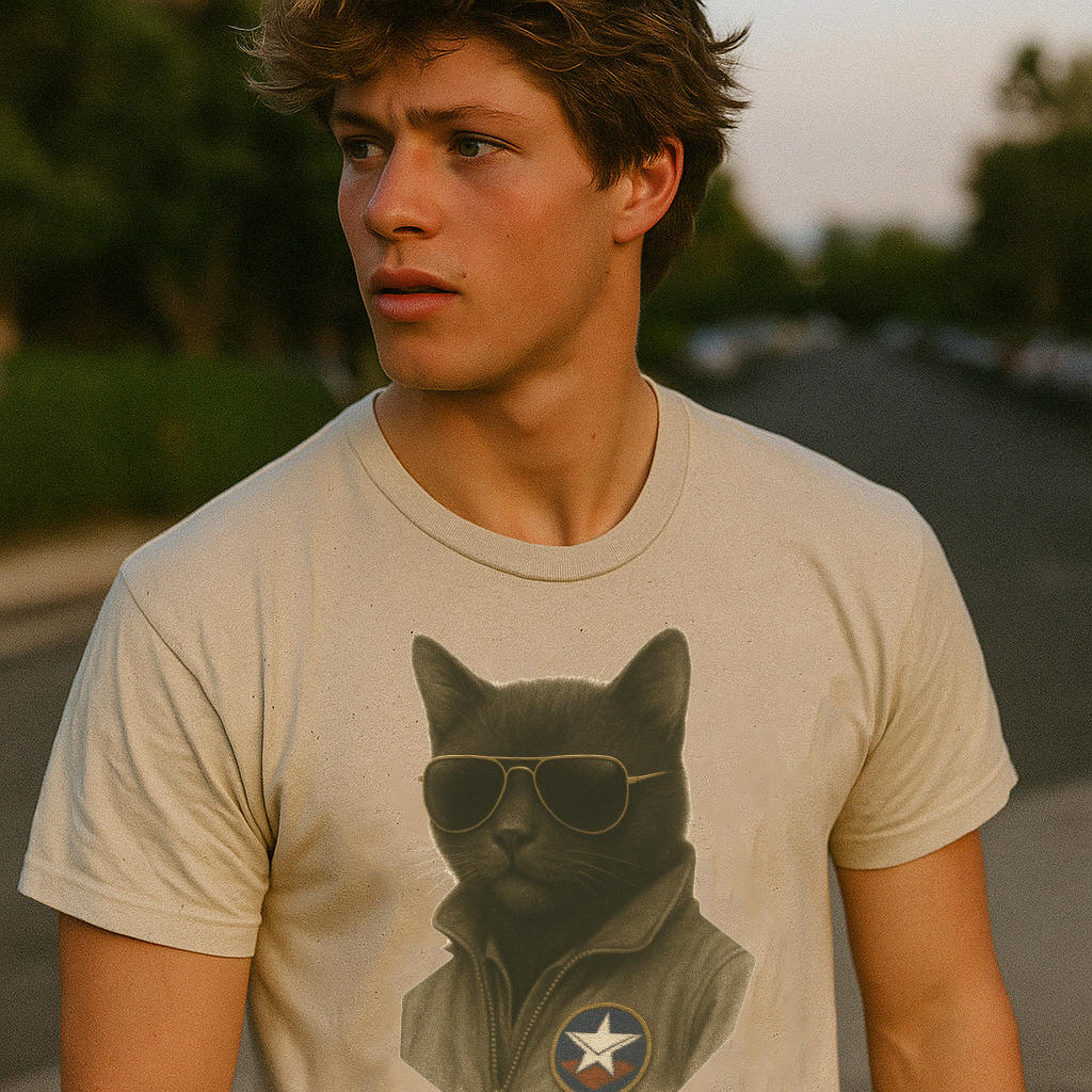 Top Gun Pilot Cat Tee