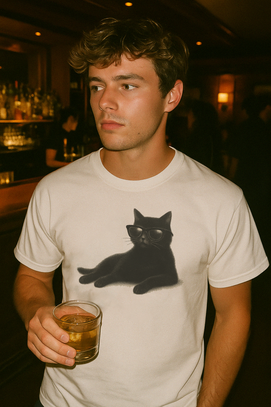 Unbothered Black Cat Tee