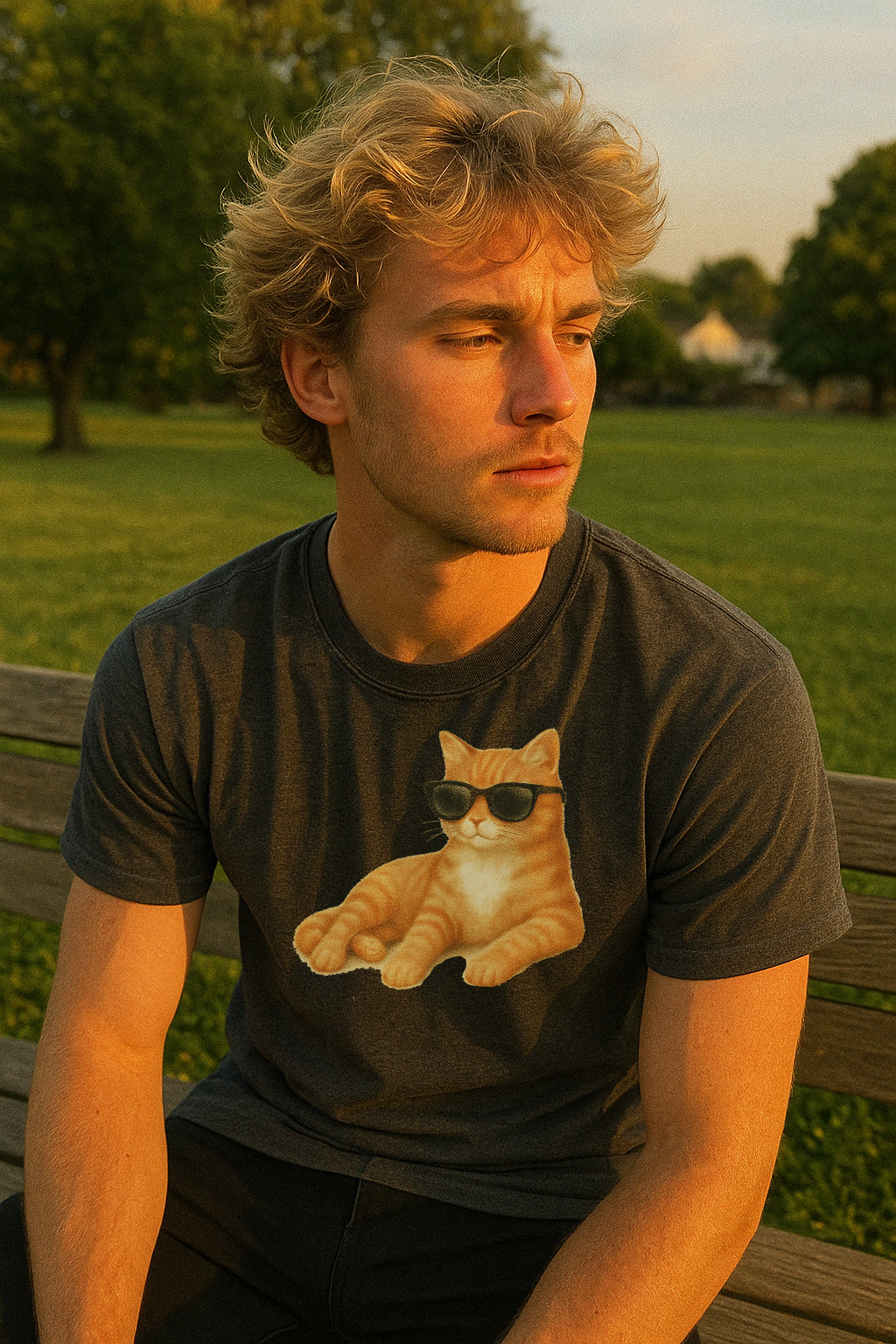 Unbothered Tabby Cat Tee