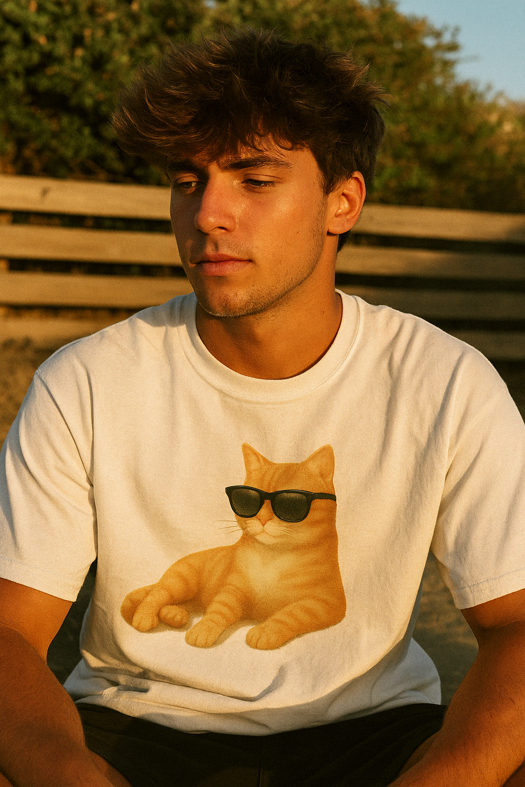 Unbothered Tabby Cat Tee